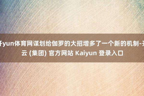 开yun体育网谋划给伽罗的大招增多了一个新的机制-开云 (集团) 官方网站 Kaiyun 登录入口