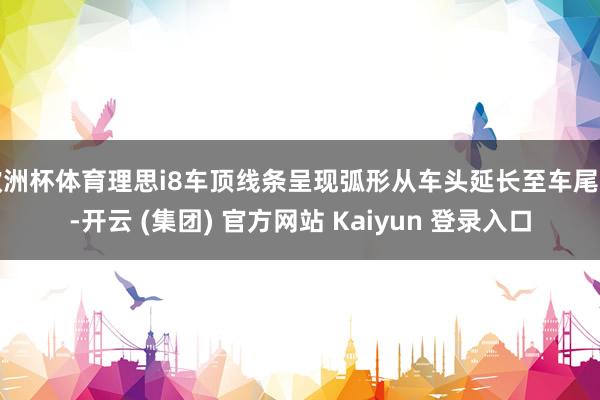 欧洲杯体育理思i8车顶线条呈现弧形从车头延长至车尾部-开云 (集团) 官方网站 Kaiyun 登录入口