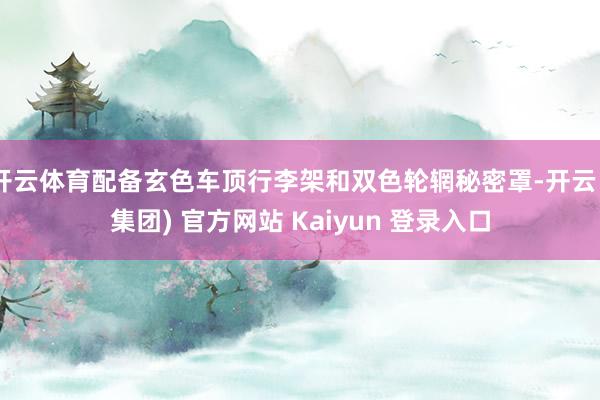 开云体育配备玄色车顶行李架和双色轮辋秘密罩-开云 (集团) 官方网站 Kaiyun 登录入口