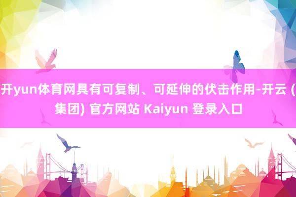 开yun体育网具有可复制、可延伸的伏击作用-开云 (集团) 官方网站 Kaiyun 登录入口